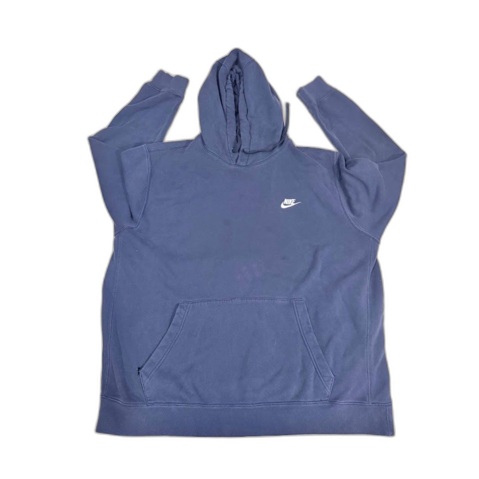 Men’s Nike Blue Pullover Hoodie – Has Holes