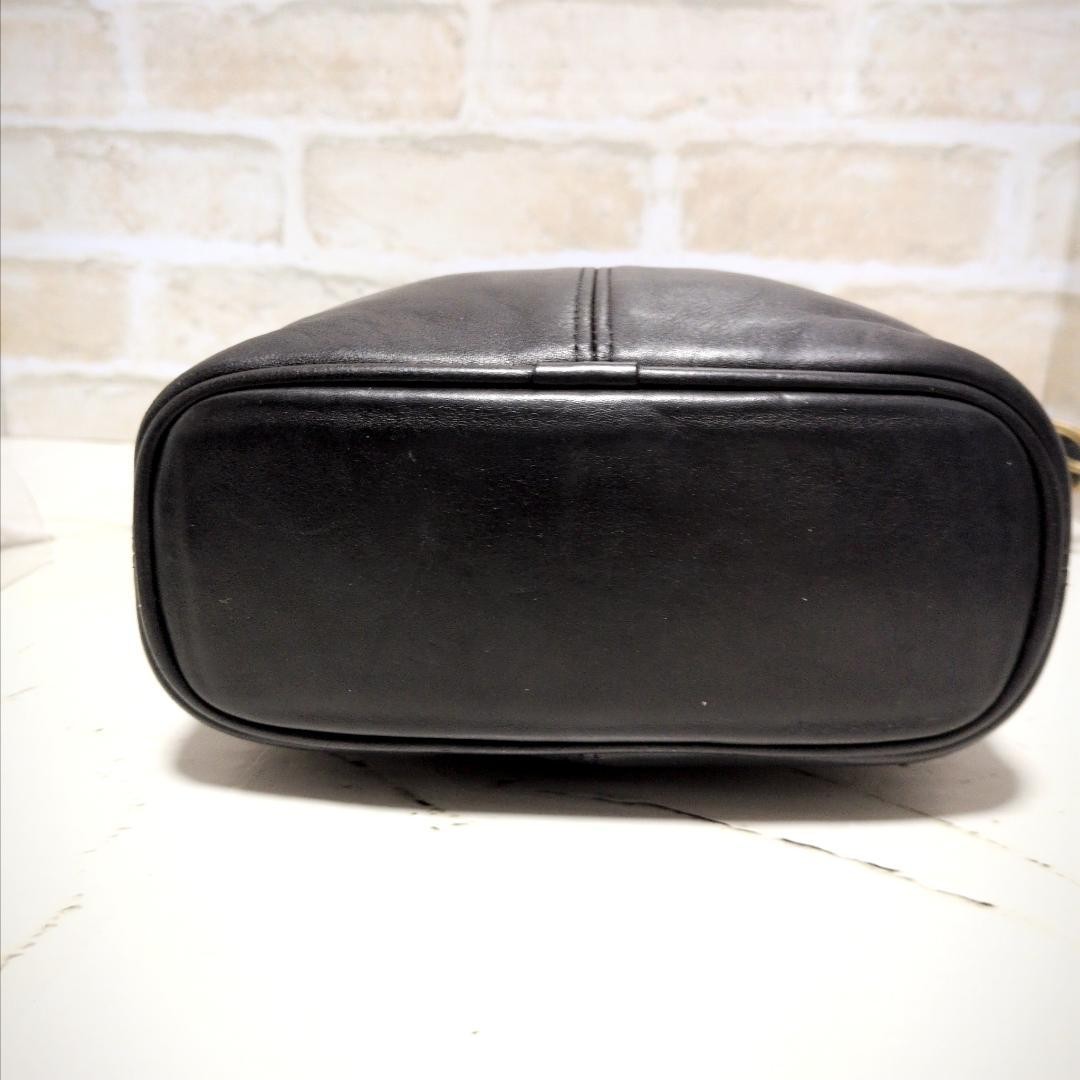 OLD COACH 4148 Shoulder Bag Black Made in Dominican Republic