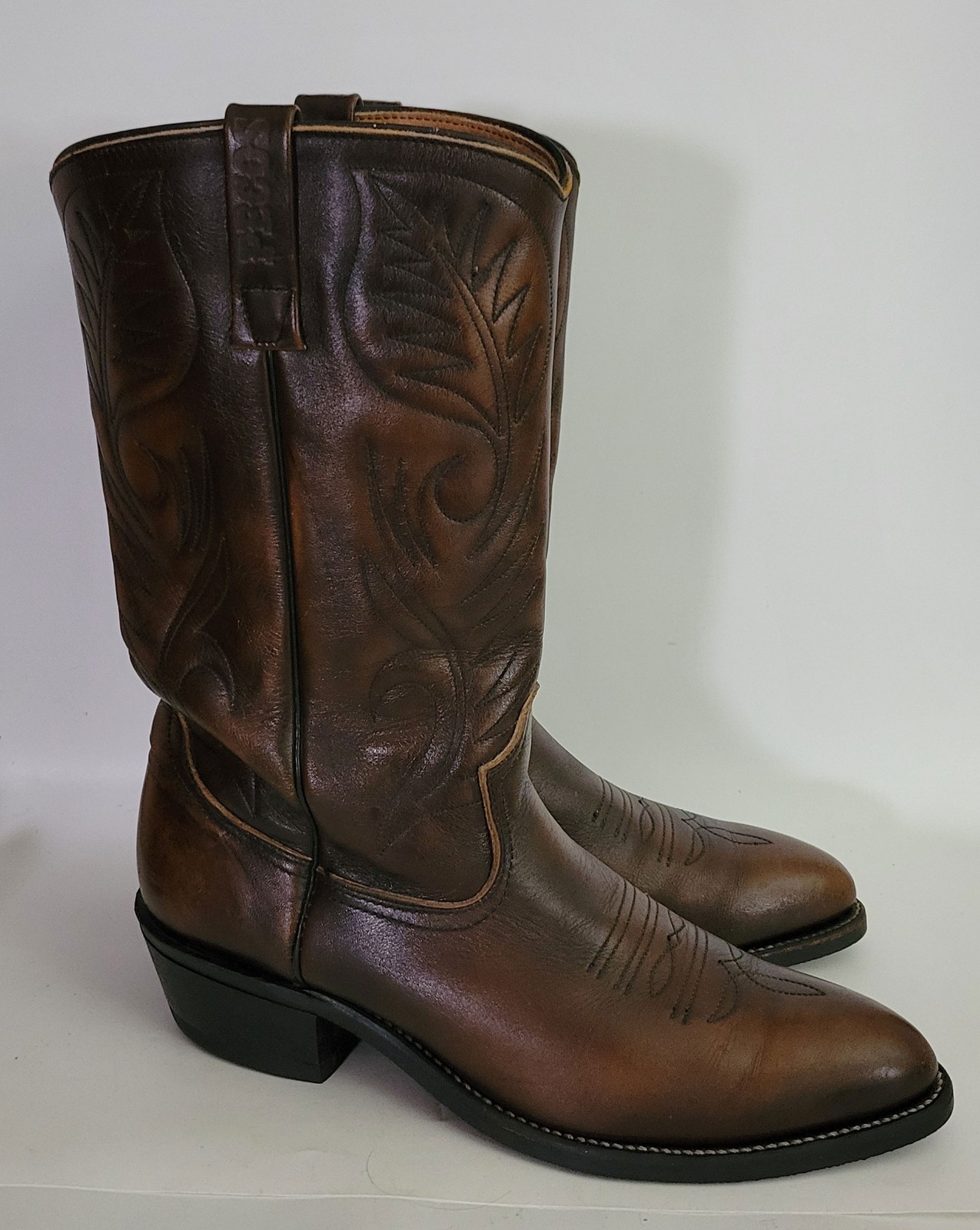 Vtg Red Wing 9801 Brown Leather USA Made Cowboy Western Pecos Work Boots Men 10C