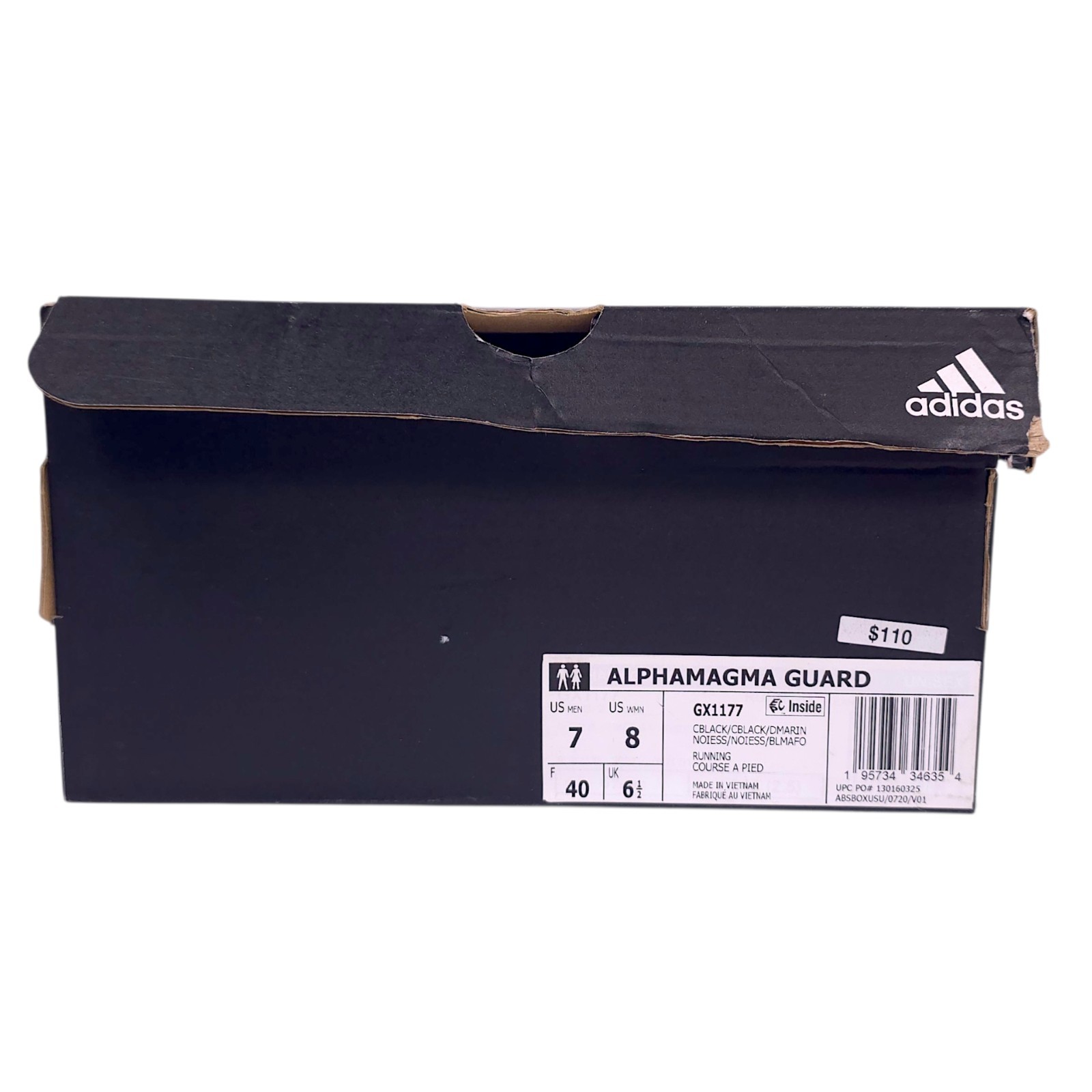 Adidas Alphamagma Guard Shoes Size M 7 /W 8 GX1177 Running Black Dark Marine
