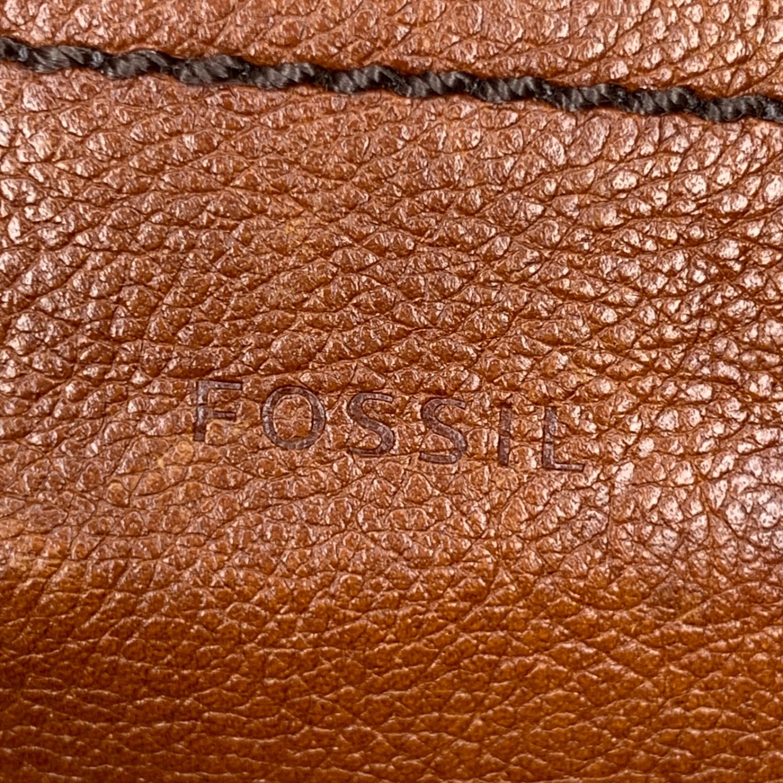 Fossil Amelia Hobo Crossbody Shoulder Bag Brown Leather SHB1819 Distressed