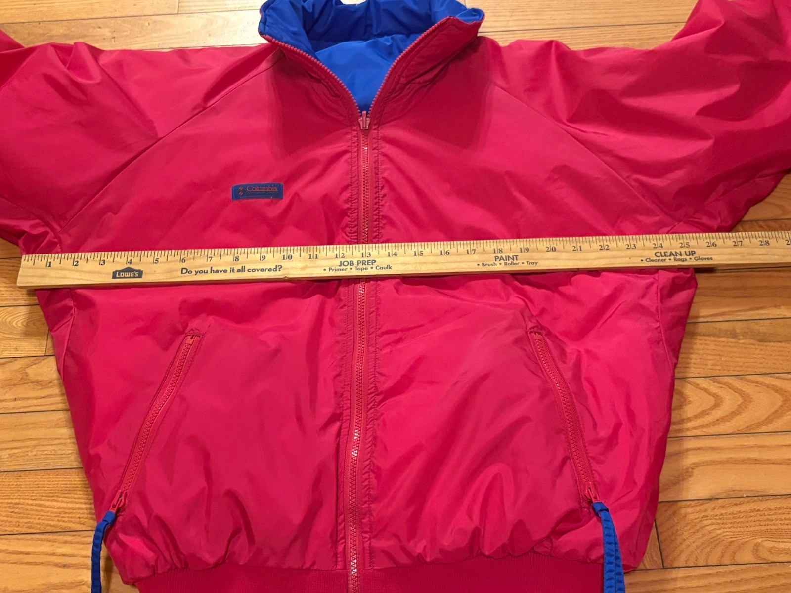 Vintage Columbia Reversible Ski Jacket Thinsulate Men’s M Blue/Red