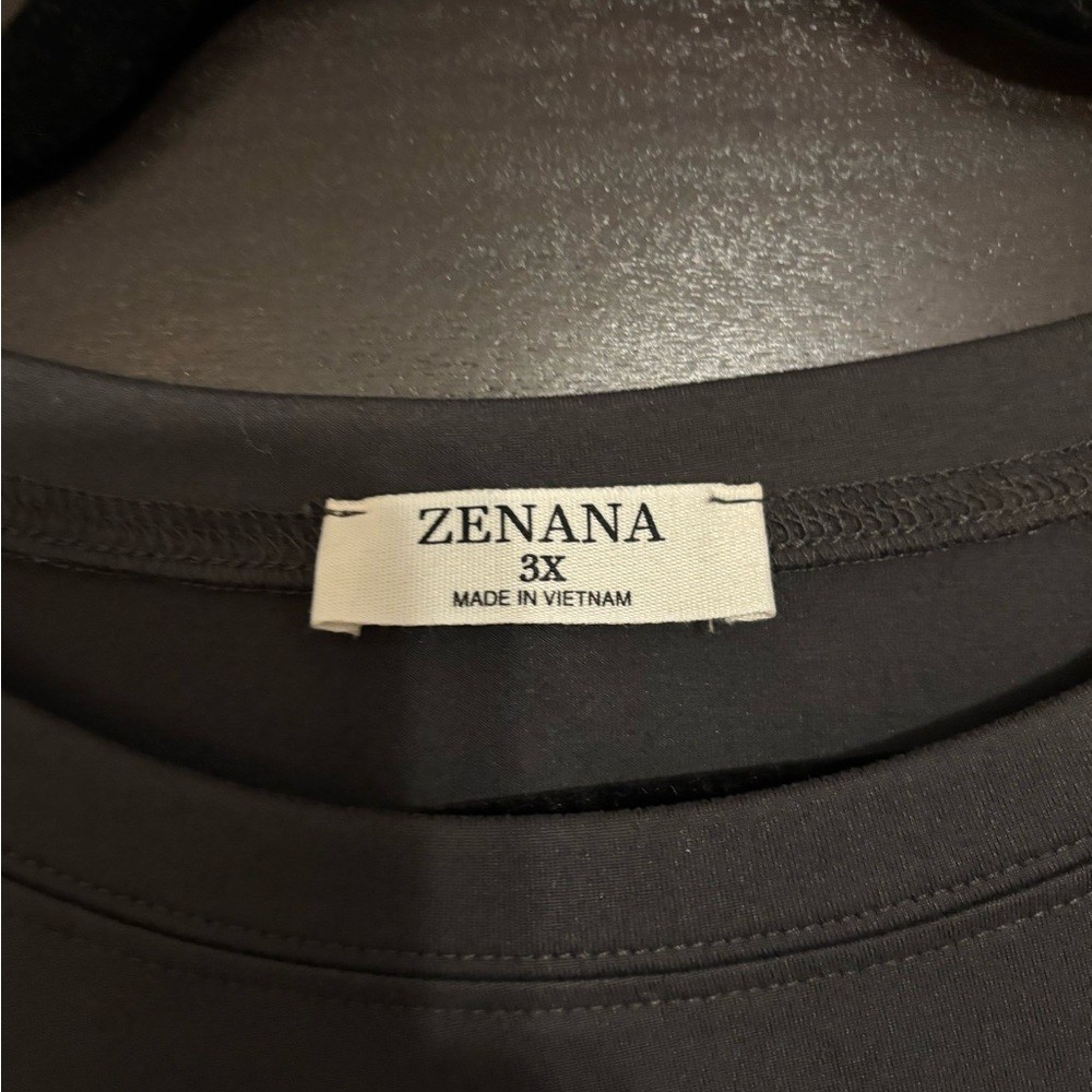 Zenana Outfitters Charcoal Long Sleeve Tee