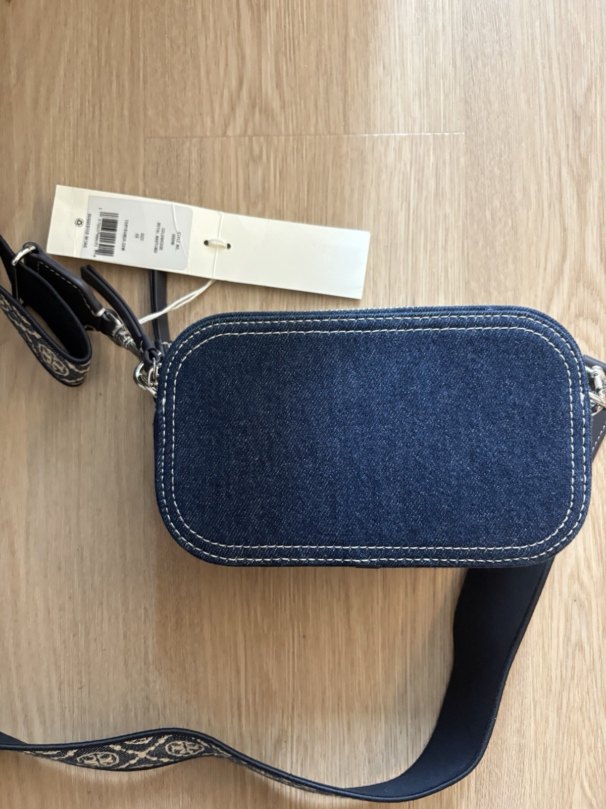 Tory Burch Mini Miller Denim Crossbody Bag
