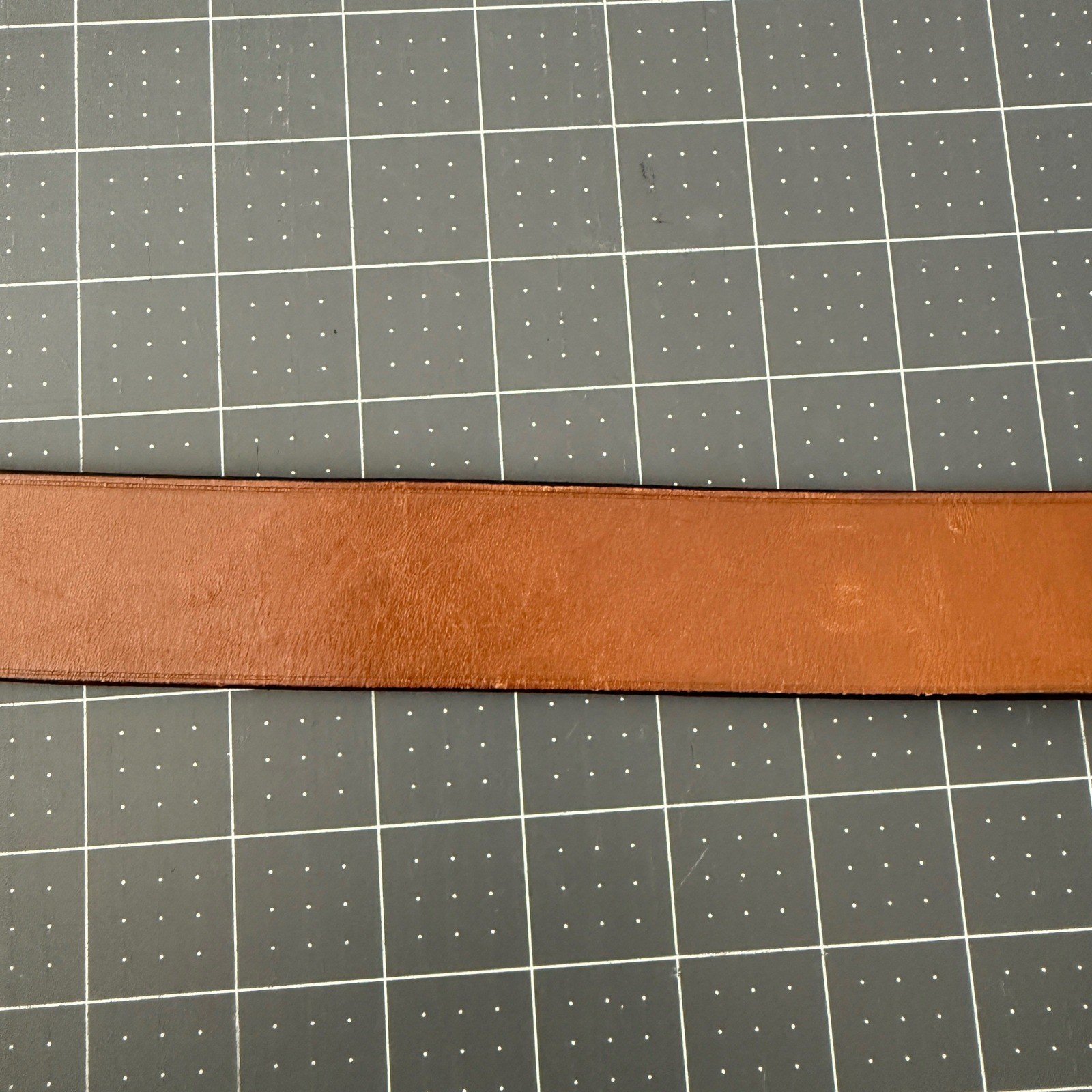 Coach Mens 42 105cm Saddle Tan Calfskin Leather Belt Solid Brass Buckle Preppy