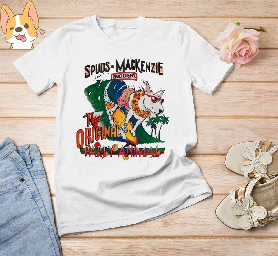 Spuds MacKenzie Unisex Cotton T Shirt Size S-5XL