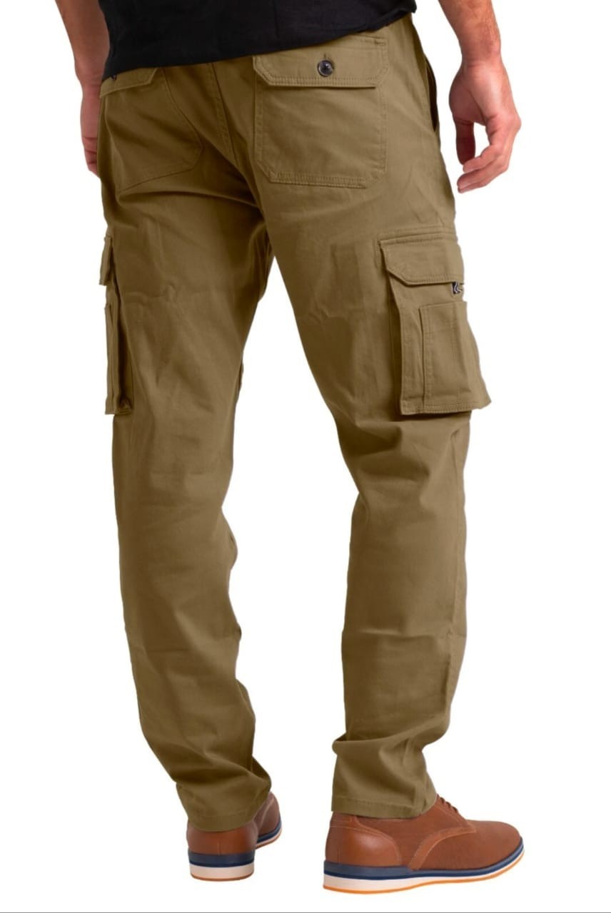 Men’s Flex Cargo Trousers Heavy Duty Stretch Casual Work Pants