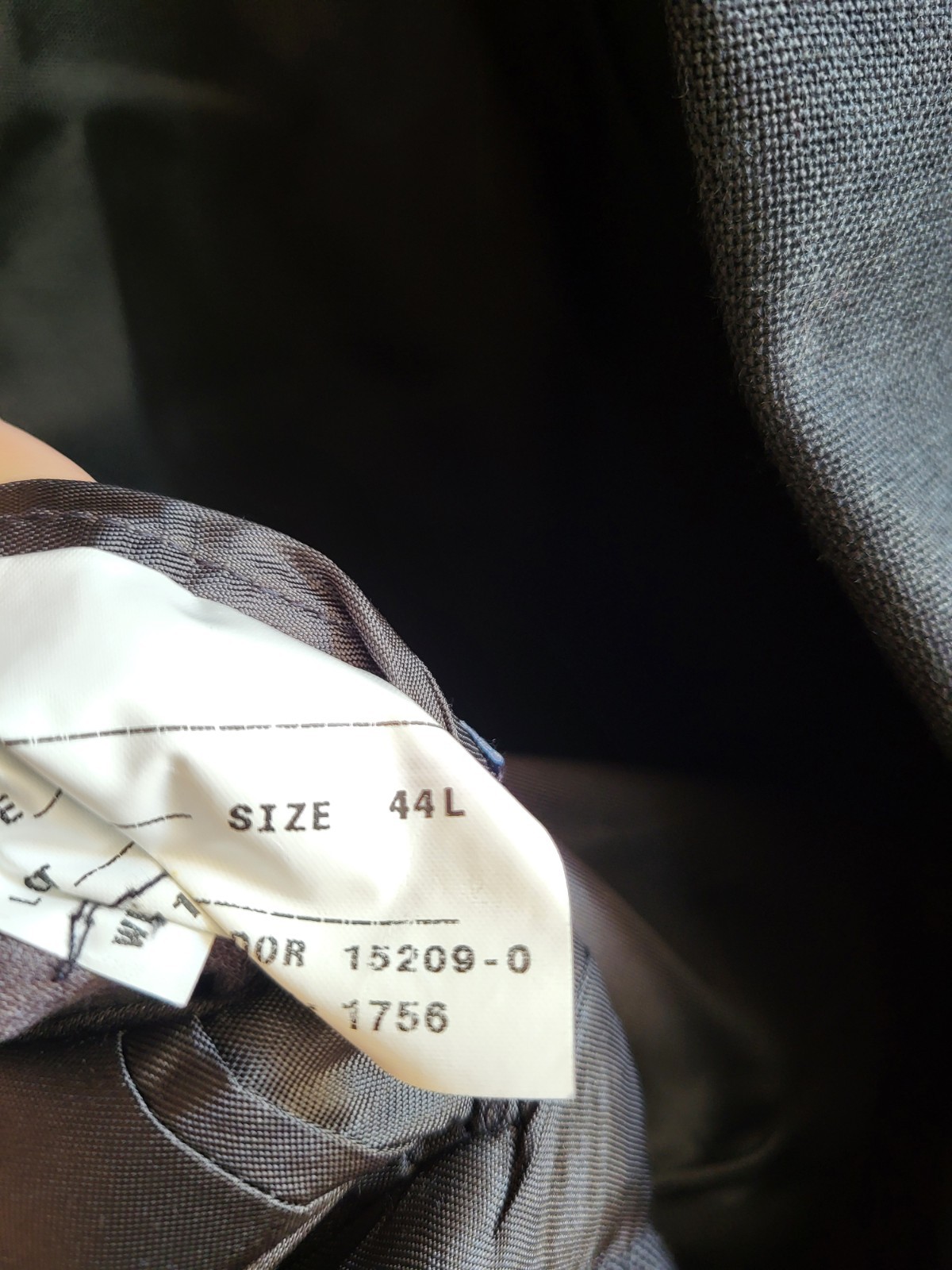 Stafford Grey blazer. Polyester/worsted Wool. Size 44L
