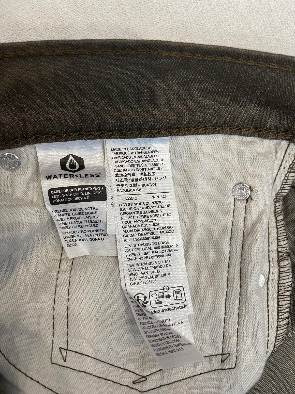 Levis 511 Slim Fit Stretch Mens Jeans 30,32,33,34,36,38 #2273 Olive Khaki-Brown