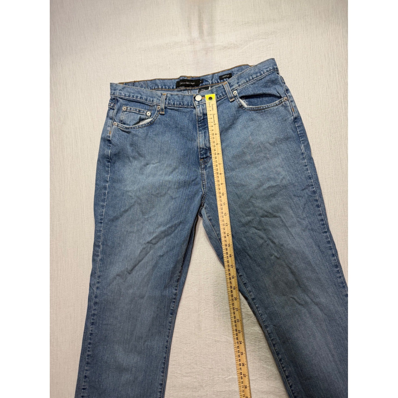 Calvin Klein Jeans Womens 16 Stretch Bootcut Light Vintage Denim Blue W394415