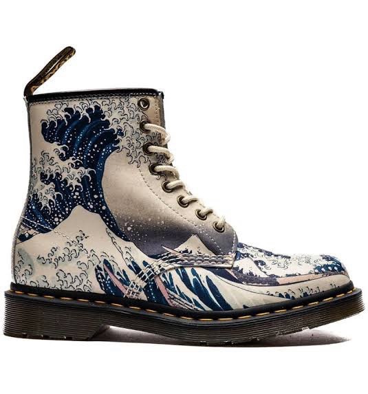 Dr. Martens 1460 The Met The Great Wave Limited Edition Leather Boots EU 45 BNWT