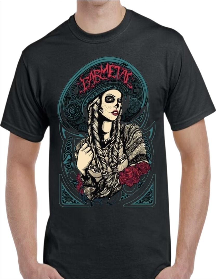 Tattoo Graphic Black Men’s T-Shirt Small To 3X-Large Style #2