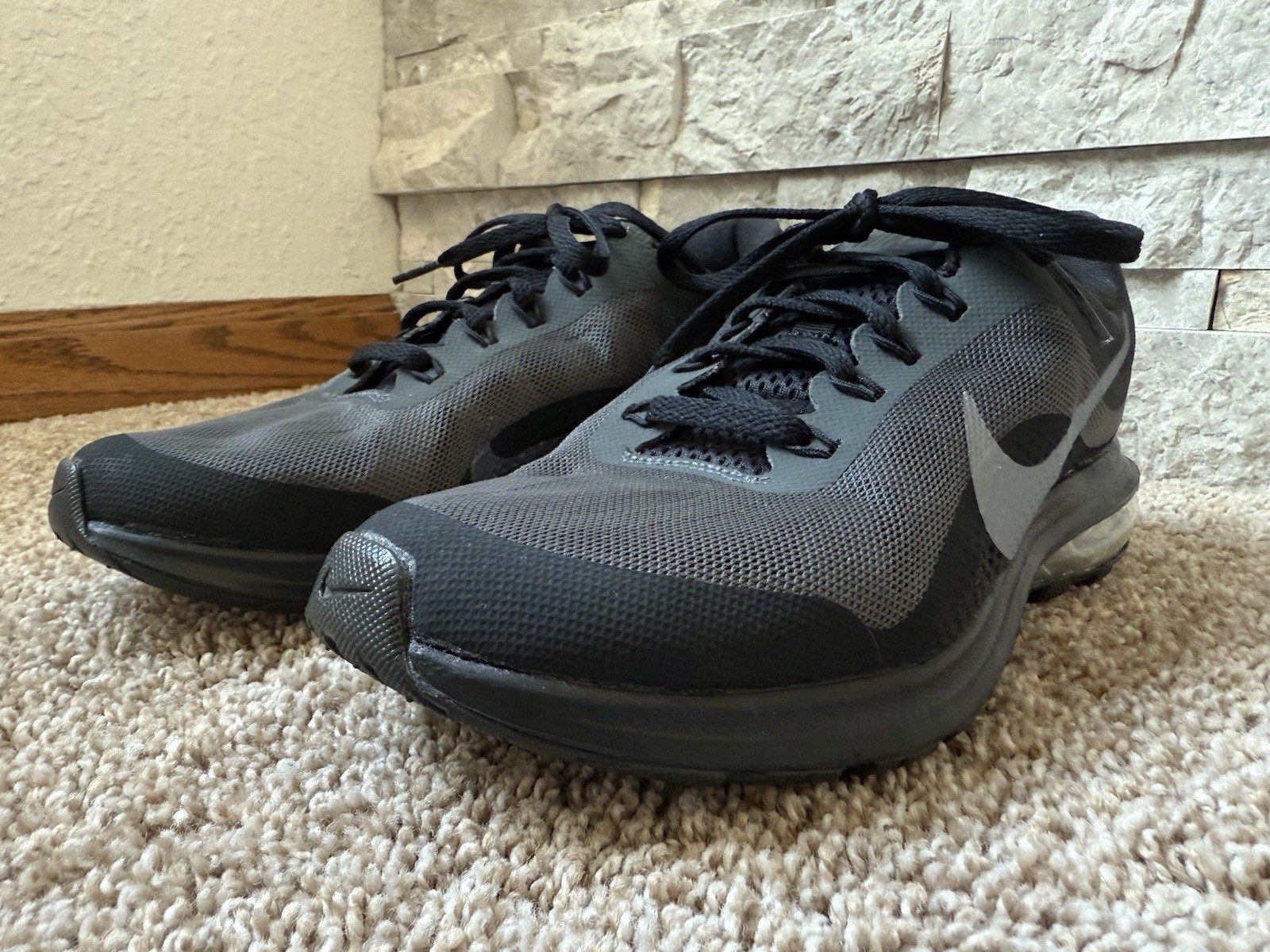 Nike Air Max Dynasty 2 Shoes Black Gray Athletic Low Trainer Running Mens 9
