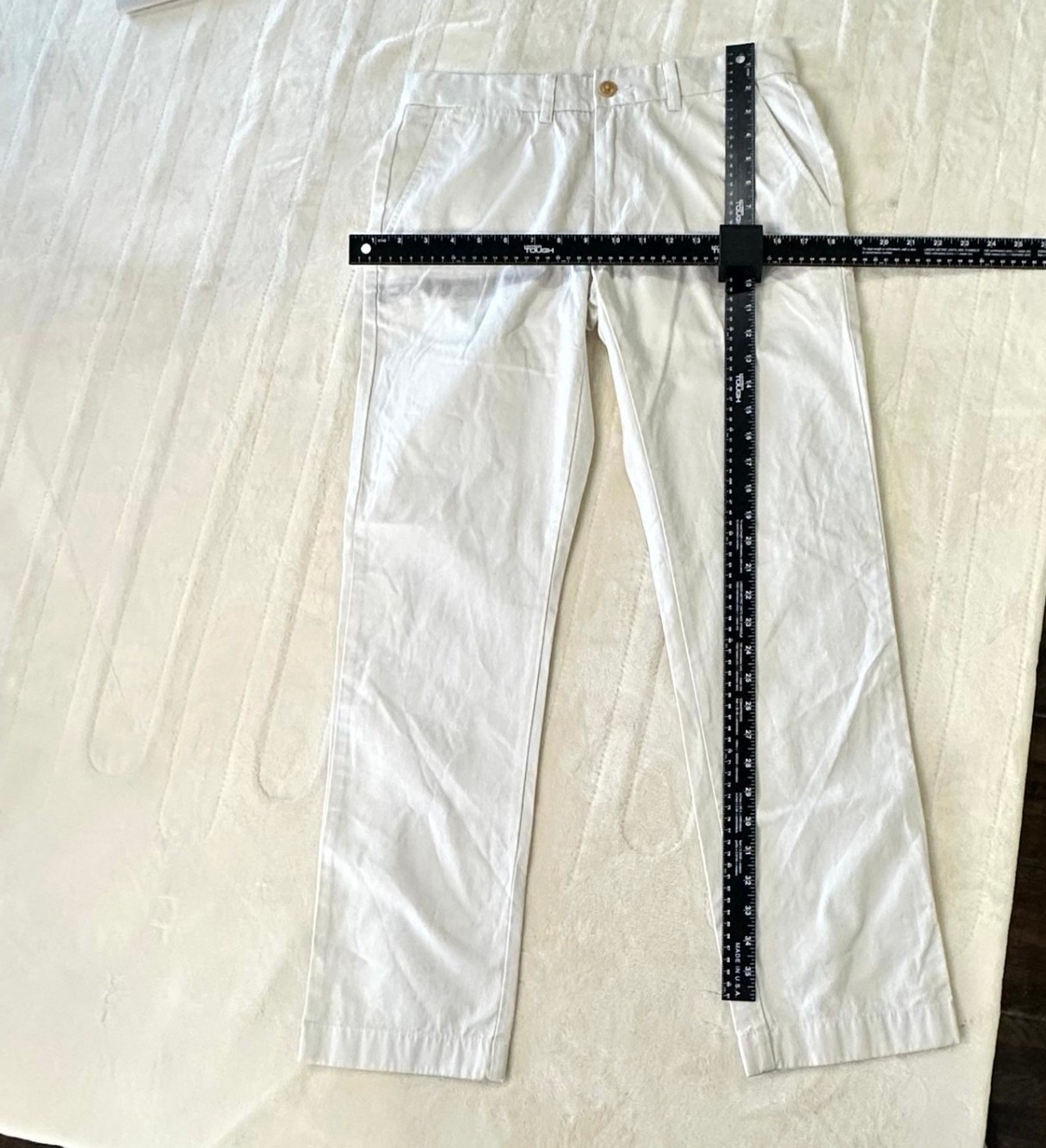 Tommy Hilfiger Men’s Custom Fit Pants Snow White Size 29×30 Slim Straight NWT