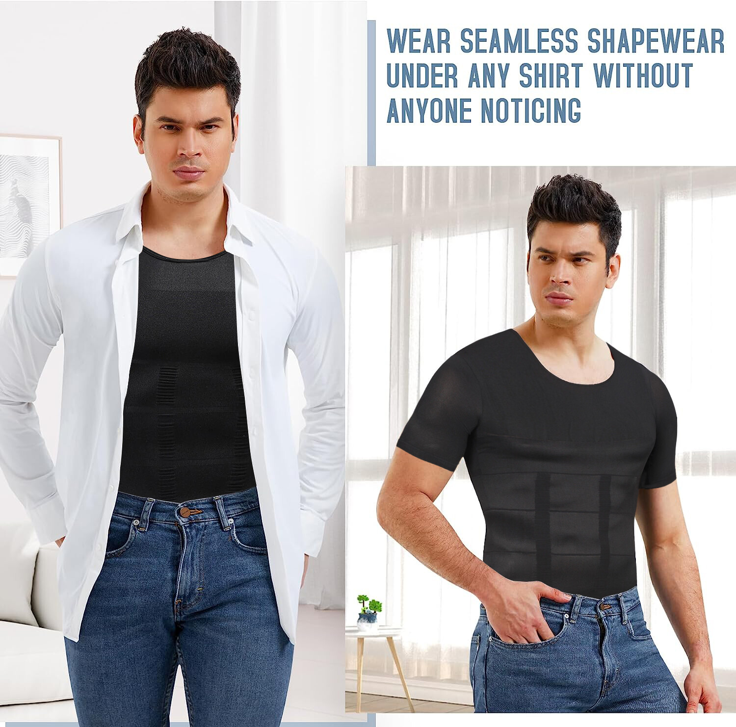 Gynecomastia Compression Shirt Men Shapewear Slimming Body Shaper Tight Tank Top