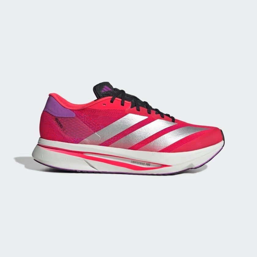 adidas Adizero SL 2 JQ0353 Lucid Red / Silver Metallic / Purple Burst Men’s Size