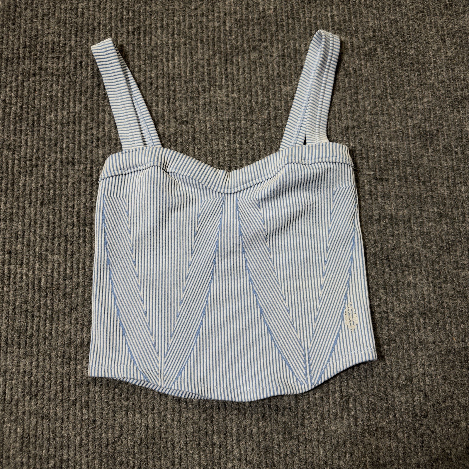 FP Movement Perfectly Plated Cami Women Size Medium/Large Blue White NEW