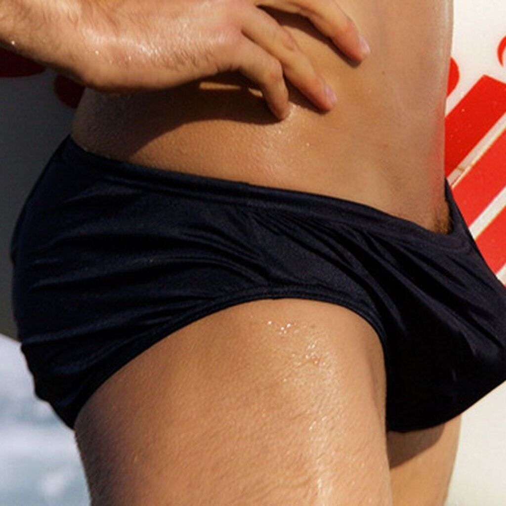 Thin Transparent Underwear Low Waist Mens Bikini Swimwear Swimsuit Swim-Pool New