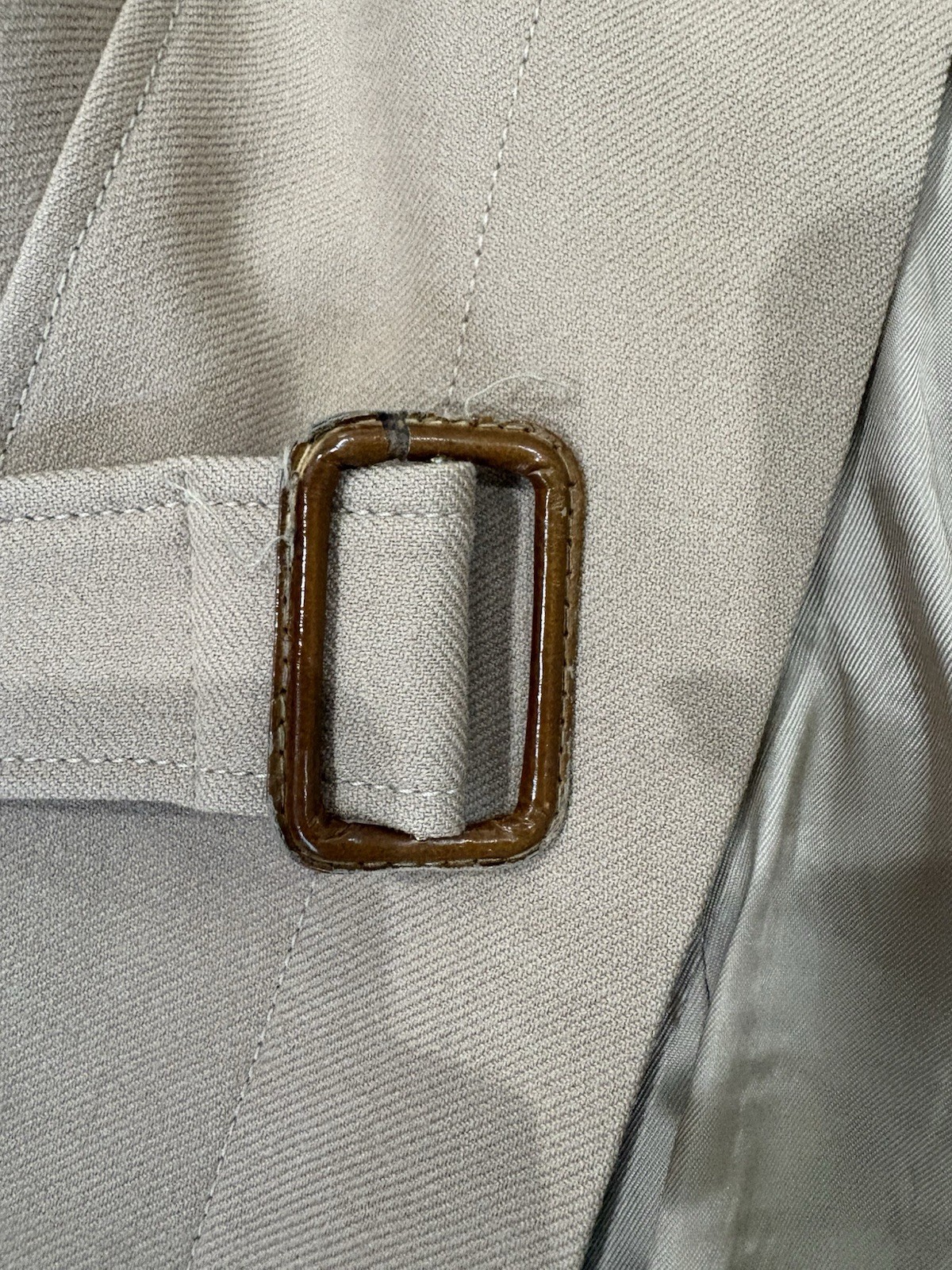 Zara Camel Wool-blend Trench Coat With Waist Belt Size M