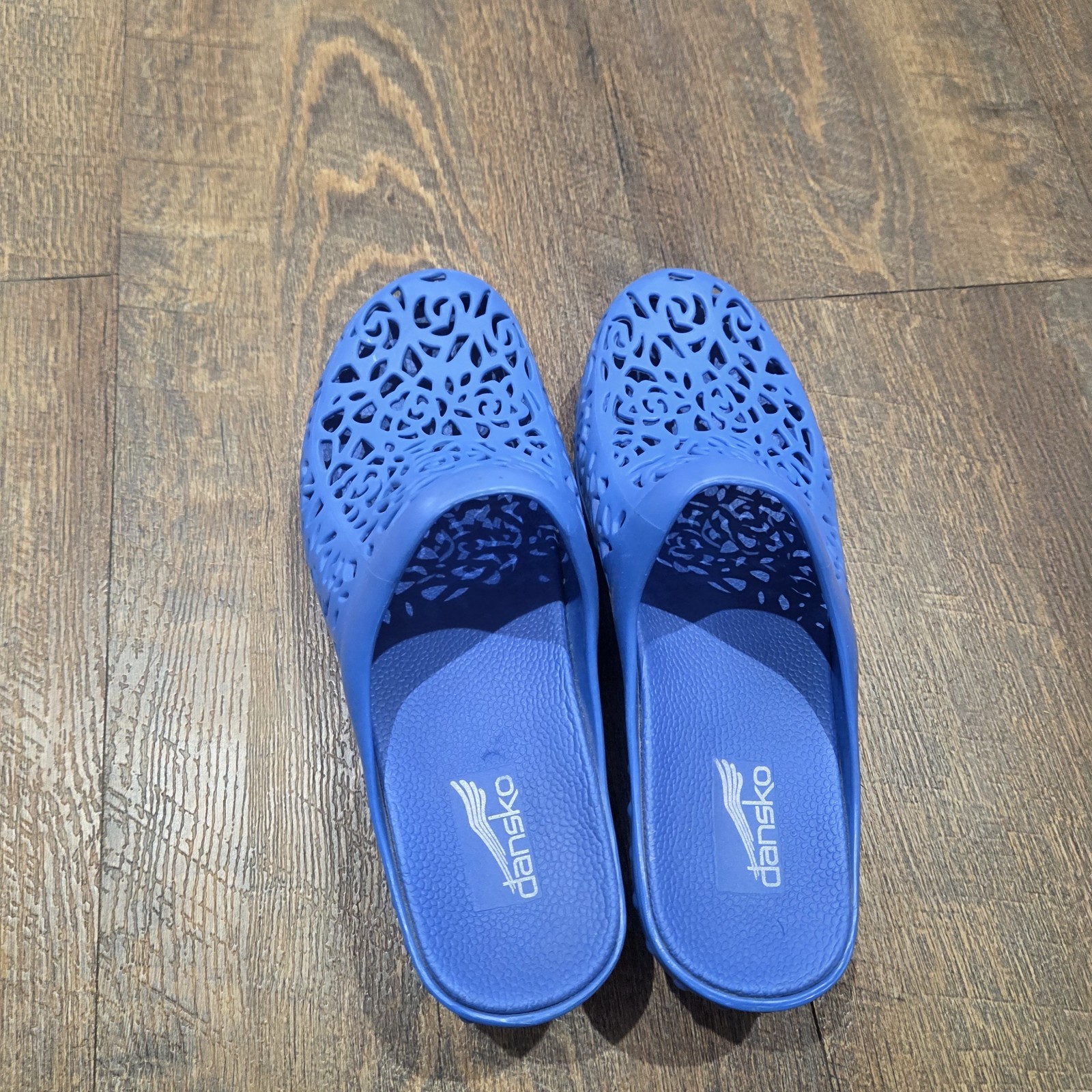 Dansko Pippa Molded Clog Shoe Open Back Comfortable BLUE Size 39 8.5/9