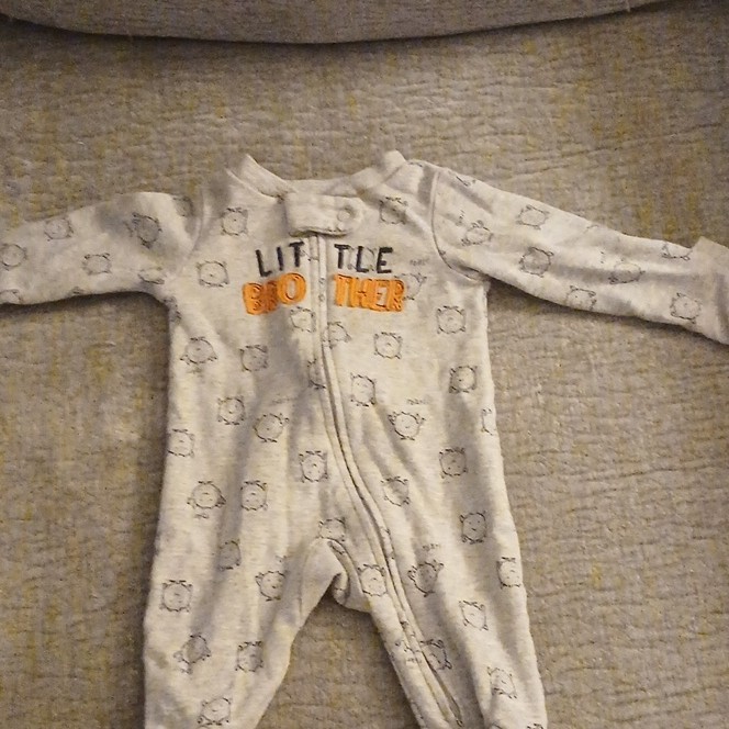 Carter’s Newborn Boys Footed Zip Coverall One-Piece Cotton, Animal Print