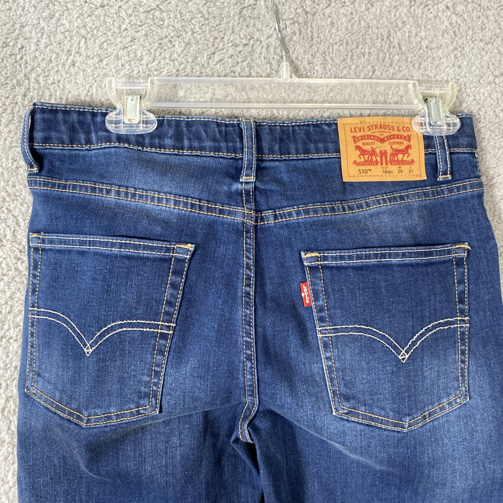 GUC Two Pair Levi 510 18 Regular 29×31 Jeans One Black One Blue