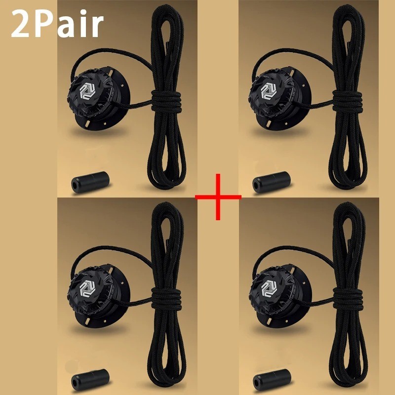 Swivel Buckle Laces Automatic No Tie Shoelaces Sneakers Kids Adult 1Pair Genuine