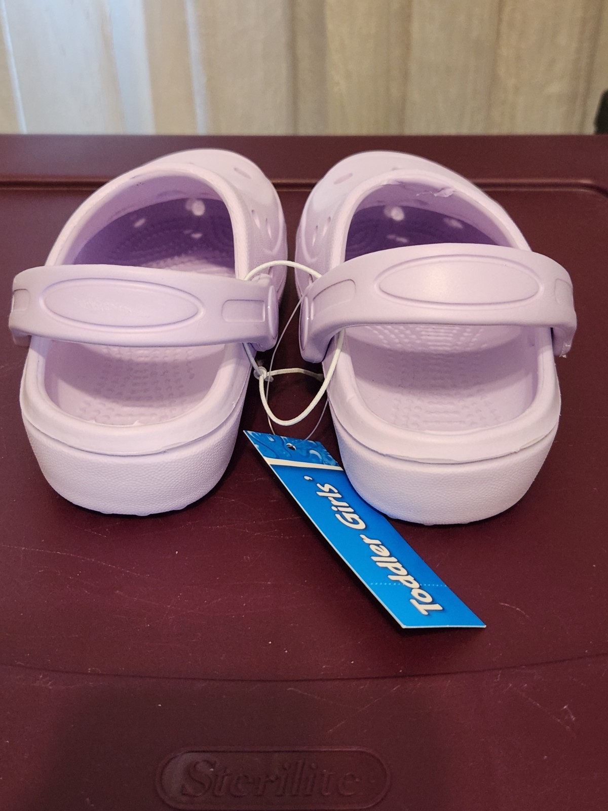 Toddler Girls Lavender Slip On Clogs SizeM 7-8 Brand New w Tag