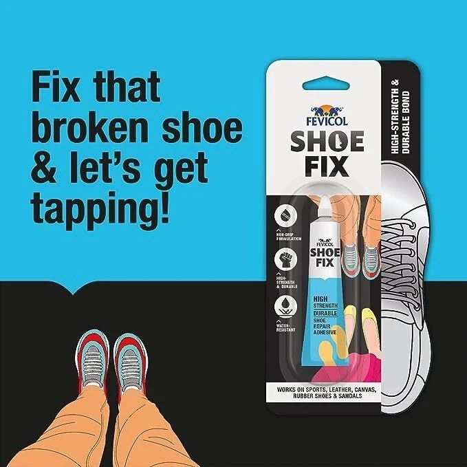 2X Fevicol Shoefix High Strength Durable Shoe Repair Adhesive (20ml)