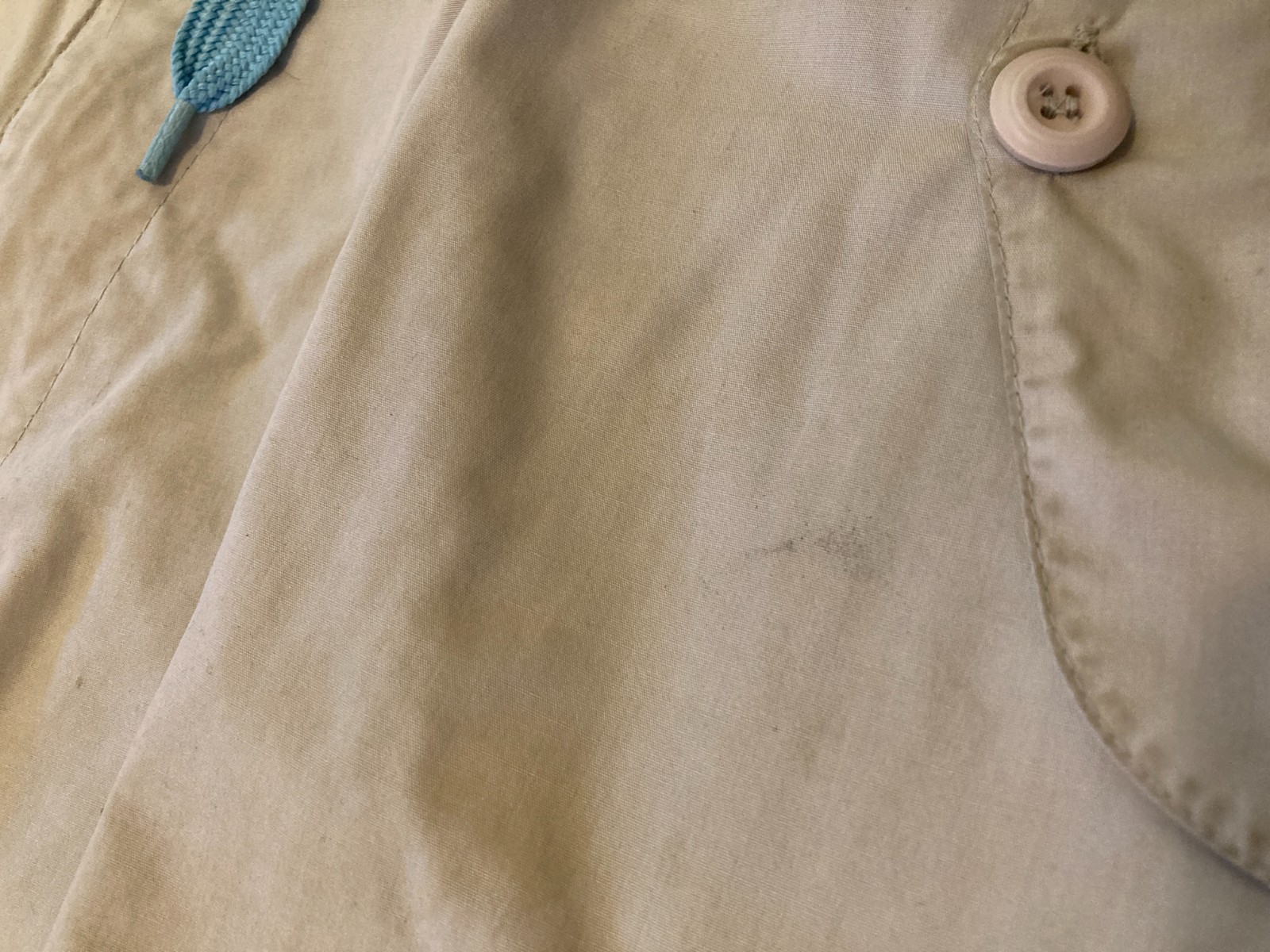 UFO Parachute Pants Light Blue Drawstring M Vintage 90s Cargo Y2K Rave Hip Hop
