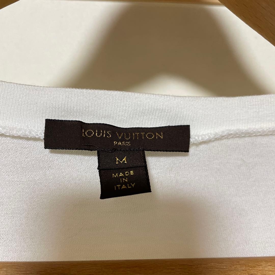 USED LOUIS VUITTON MULTICOLOR MONOGRAM POCKET LONG-SLEEVE T-SHIRT, SIZE VERYGO