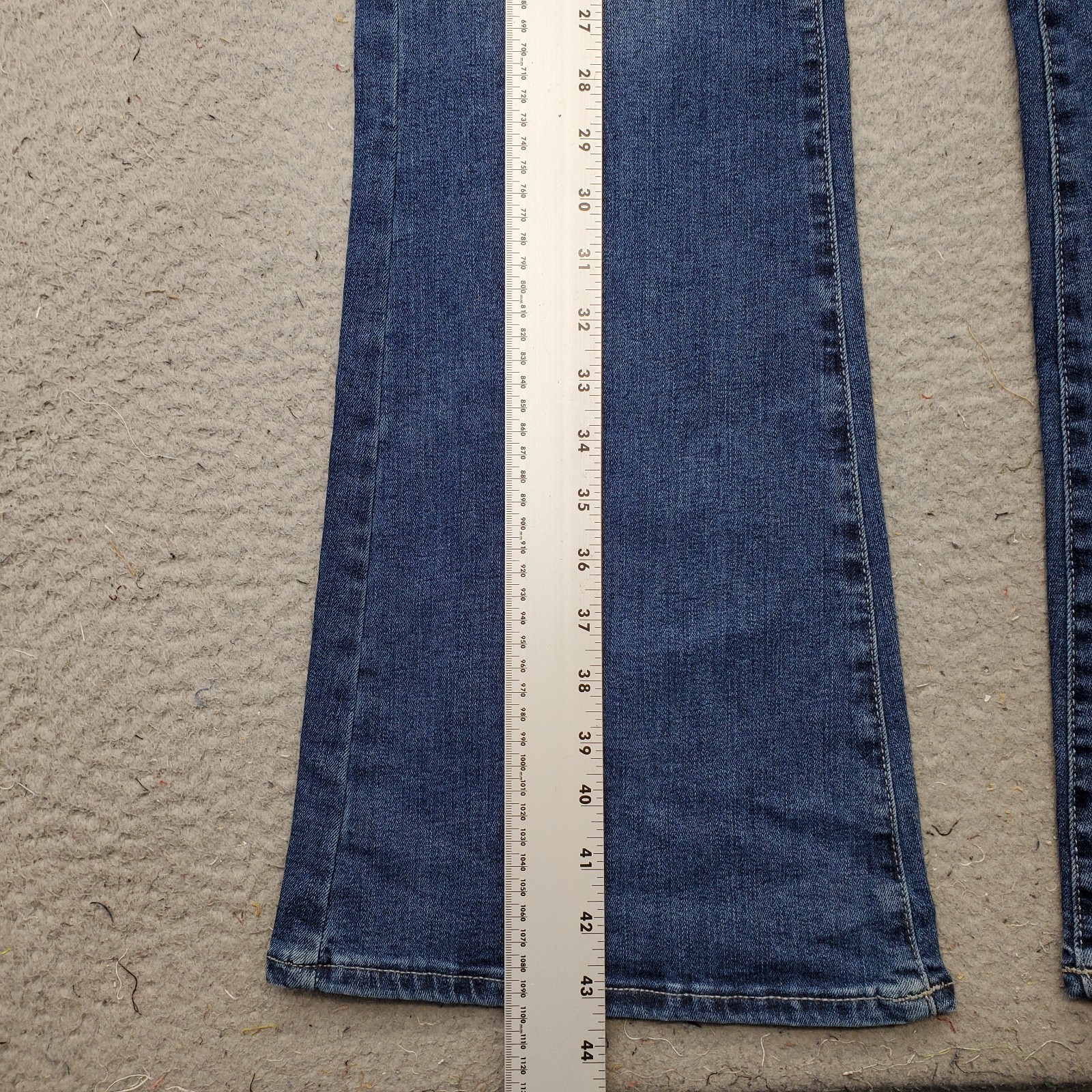 Lucky Brand Flare Stevie Jeans Womens 14/32 Blue Denim 2 Way Stretch High Rise