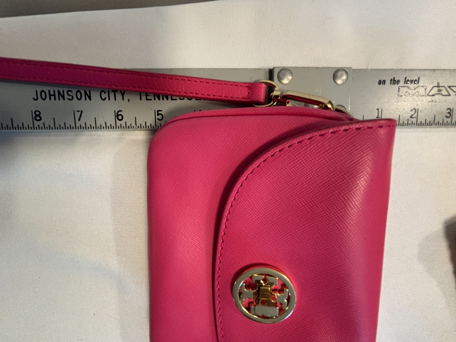 Tory Burch Robinson Mini Crossbody Bag Pink Saffiano Leather