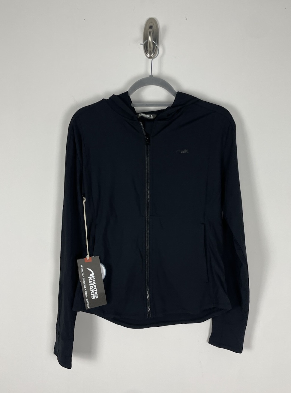 Nwt Mountain Khakis Trail Chaser Hoodie Size Small Black Lightweight Classic Fit