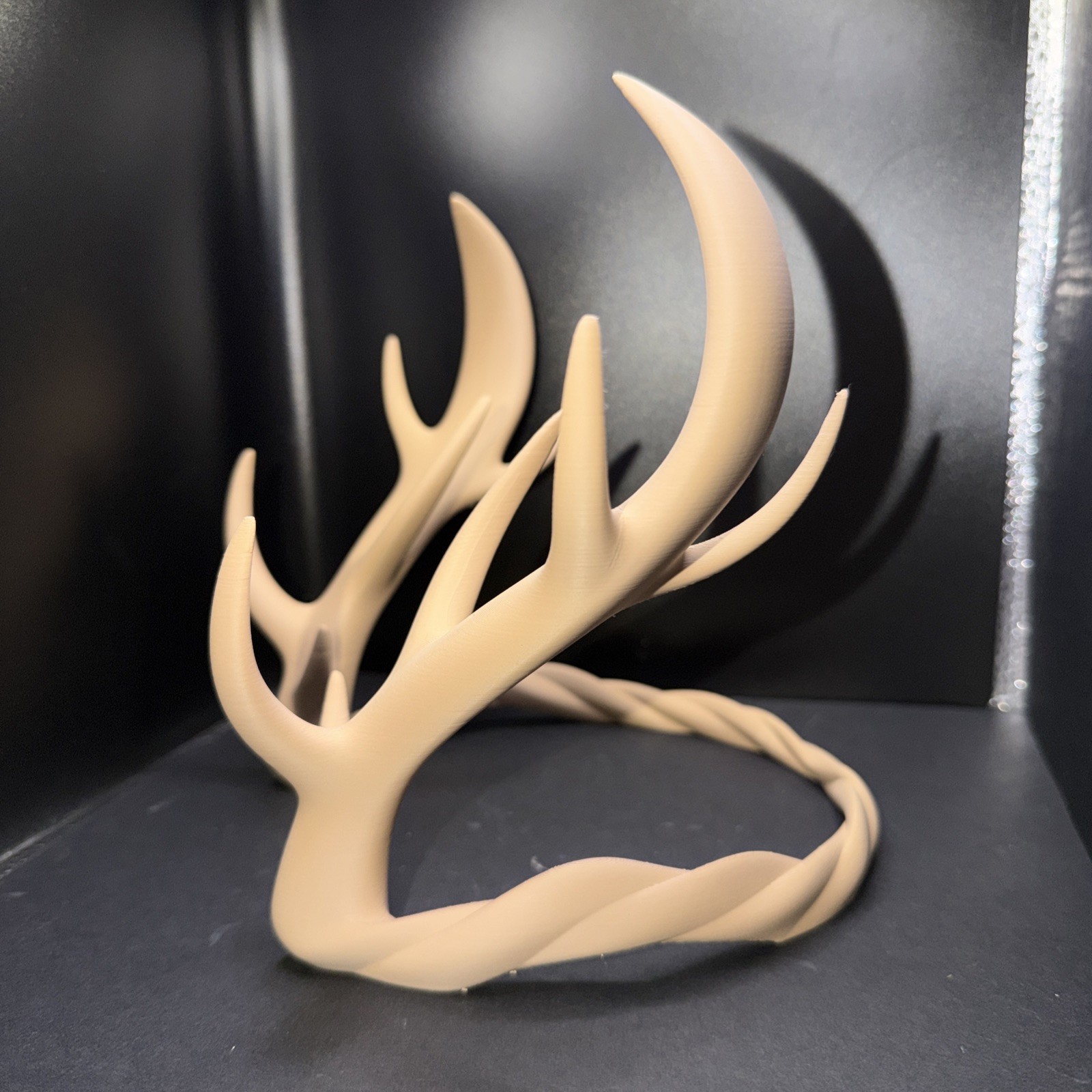 Deer Antler Headband Adjustable Horns Crown 3D Printed Renaissance Handmade
