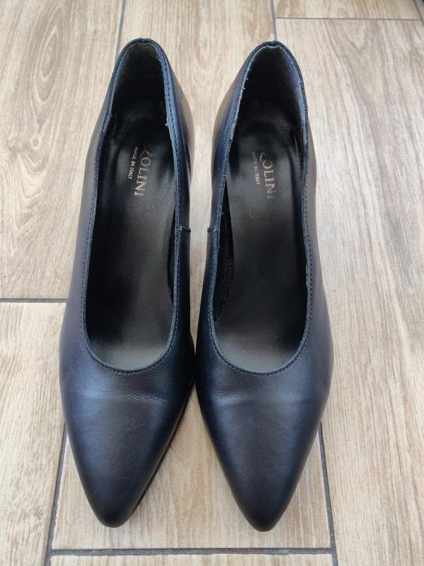 Women Carlo Pazolini heels black leather 37 #10S3