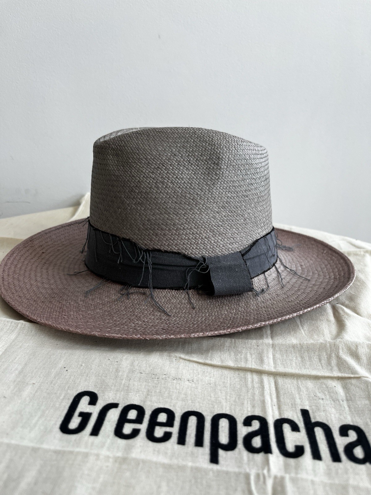 Greenpacha Distressed Venice Toquilla Straw Panama Hat (Handmade), M, Unisex NWT