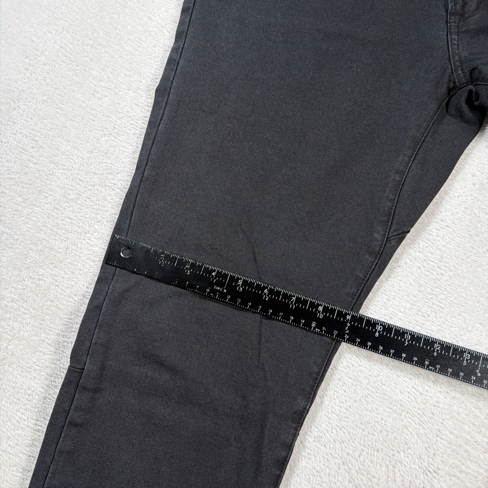 Proof Rover Men’s Slim Tapered Canvas Pants 34×32 Black Denim Workwear