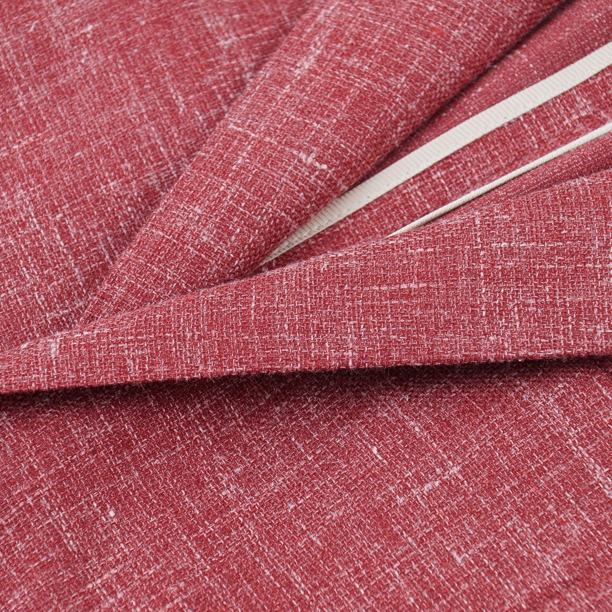 Brett Johnson Berry Red-Pink Woven Wool-Silk-Linen Sport Coat 42R (Eu 52) NWT