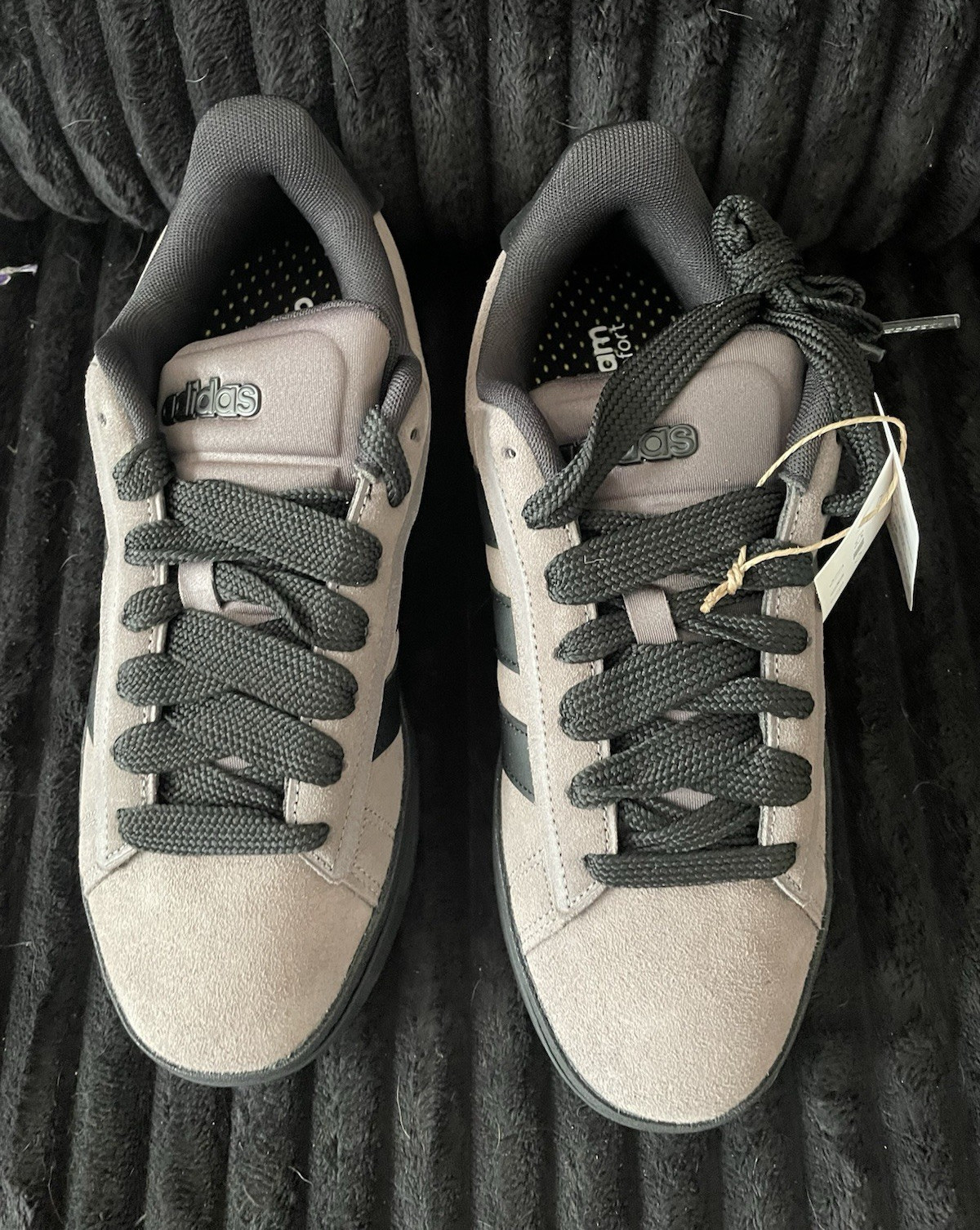 adidas Grand Court Alpha 00s Men’s Low Top Lace-Up Sneakers Gray/Black JP7632