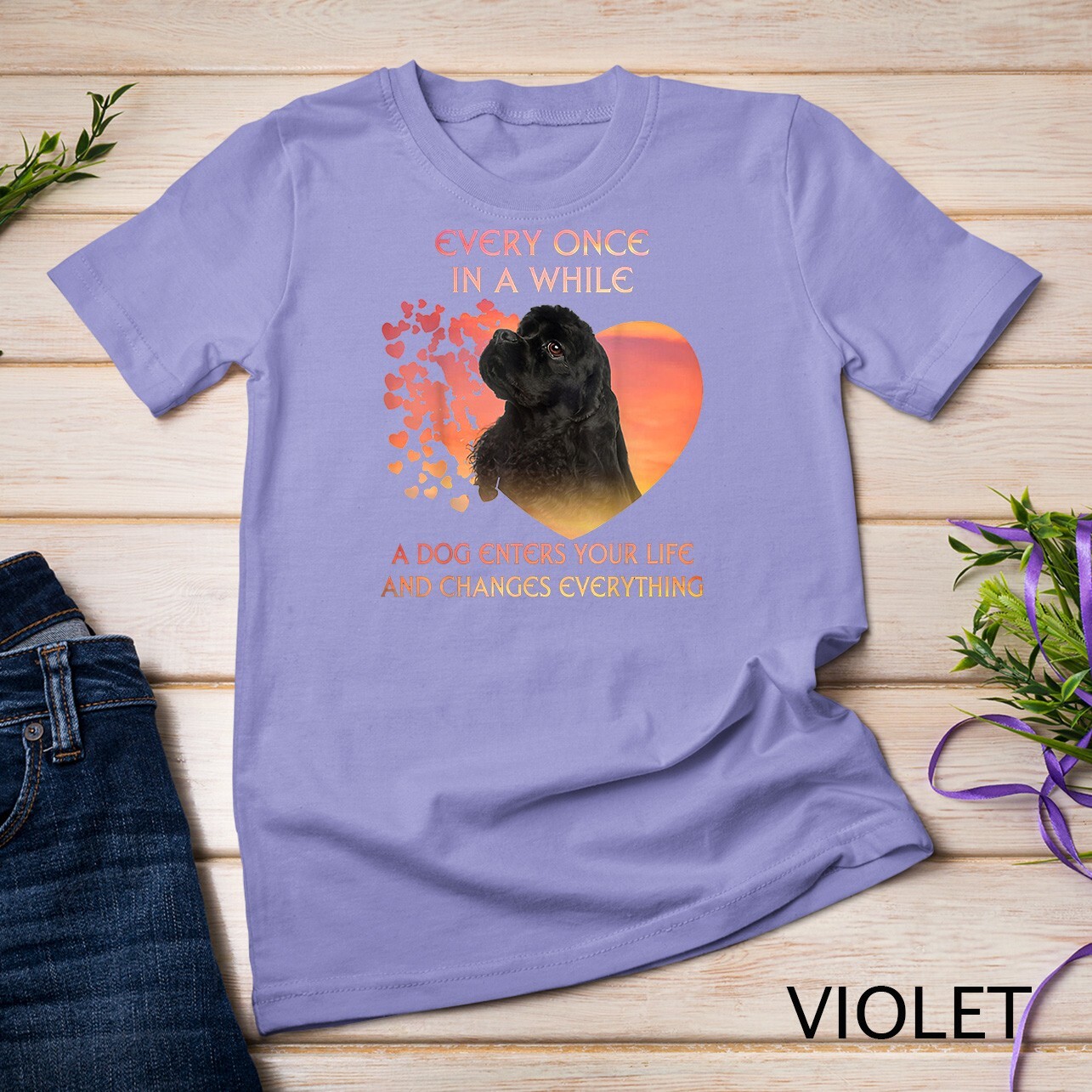 Every Once In A While American Cocker Spaniel T-Shirt Unisex T-shirt