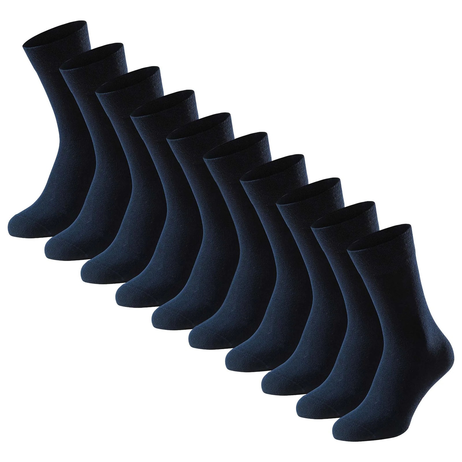 Schiesser Men’s Socks, 10 Pack – “Bluebird”, Cotton Mix, Solid/Patterned …