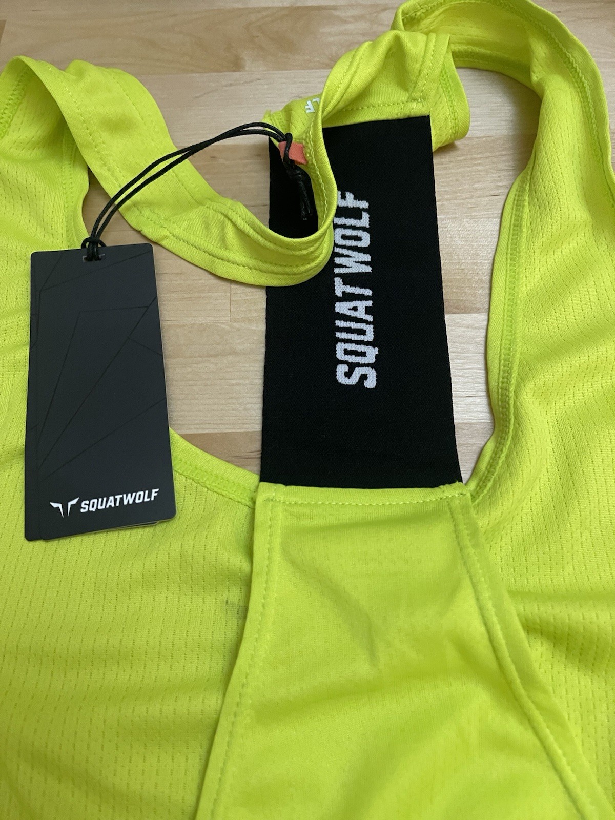SquatWolf NEXT GEN DRYFLEX STRINGER – FLUO YELLOWATHLETIC FIT Tank XXL