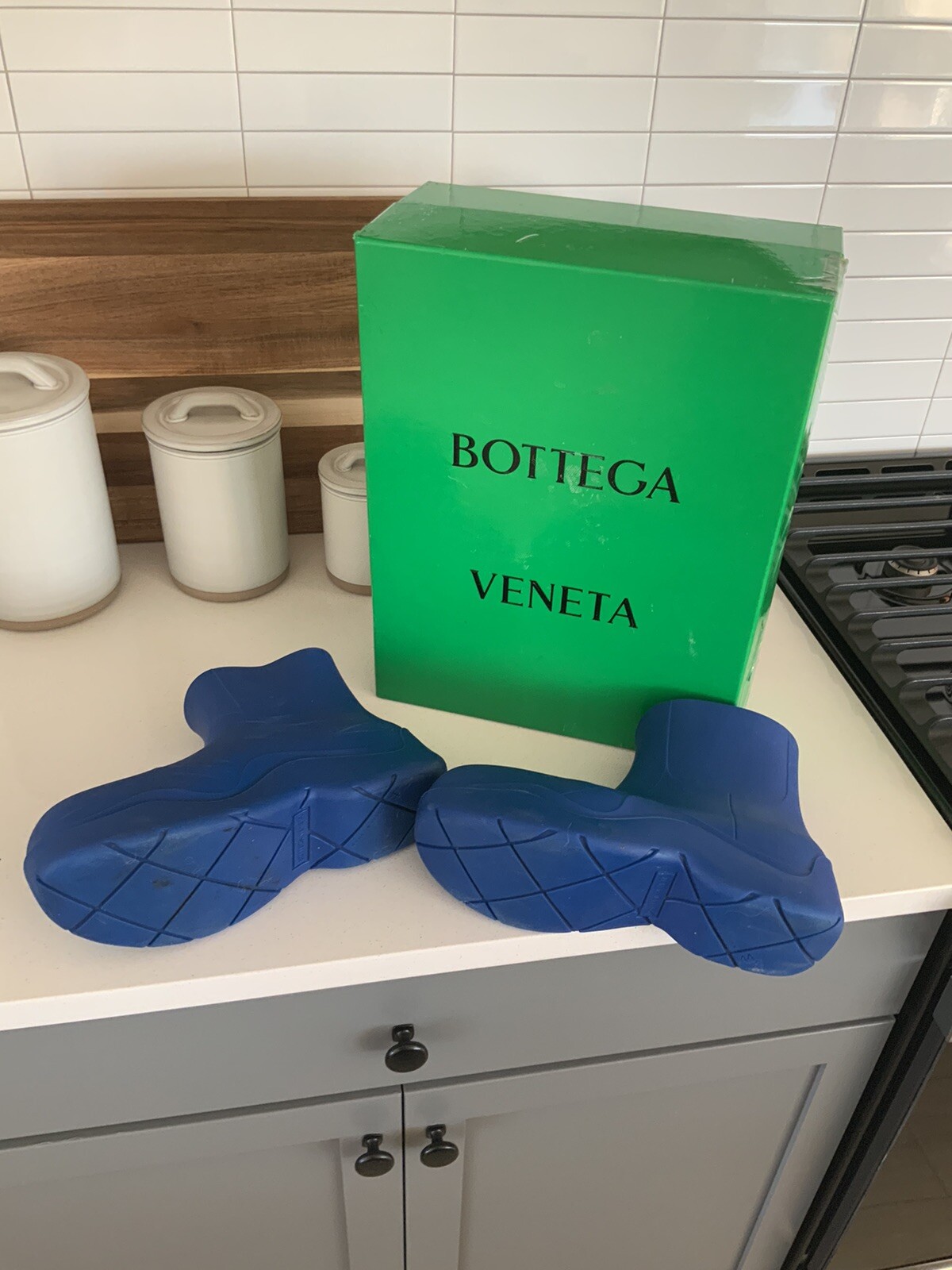 Bottega Veneta Blue Puddle Boots size 44
