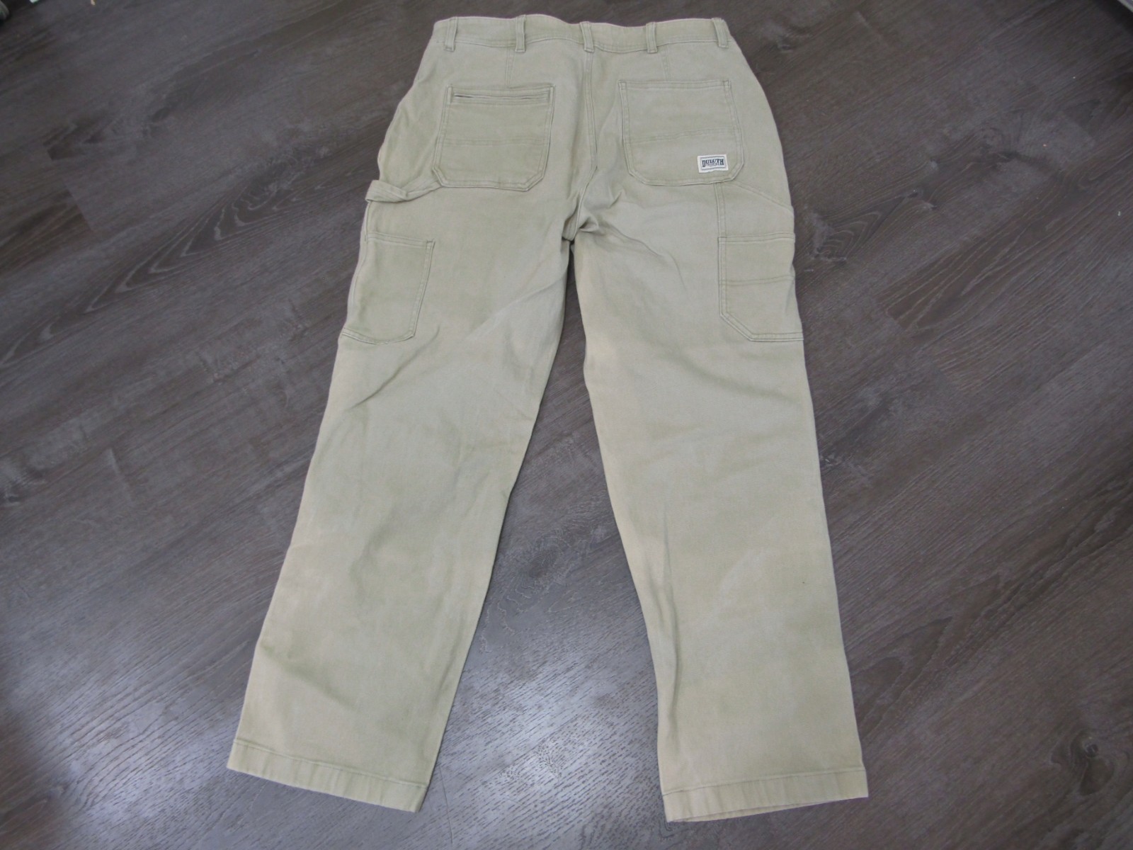 Duluth Trading Women’s Flex Fire Hose Straight Leg Pants- Washed Olive Sz 18 REG
