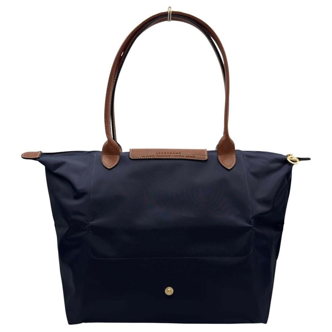 Grade LONGCHAMP Le Pliage Tote Bag Navy L