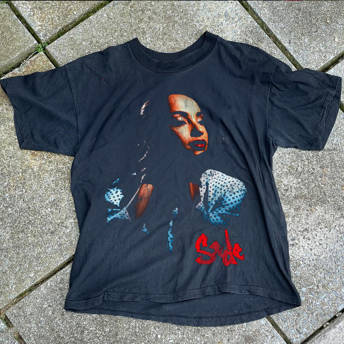 Sade 93 Tour Washed T-Shirt Black L