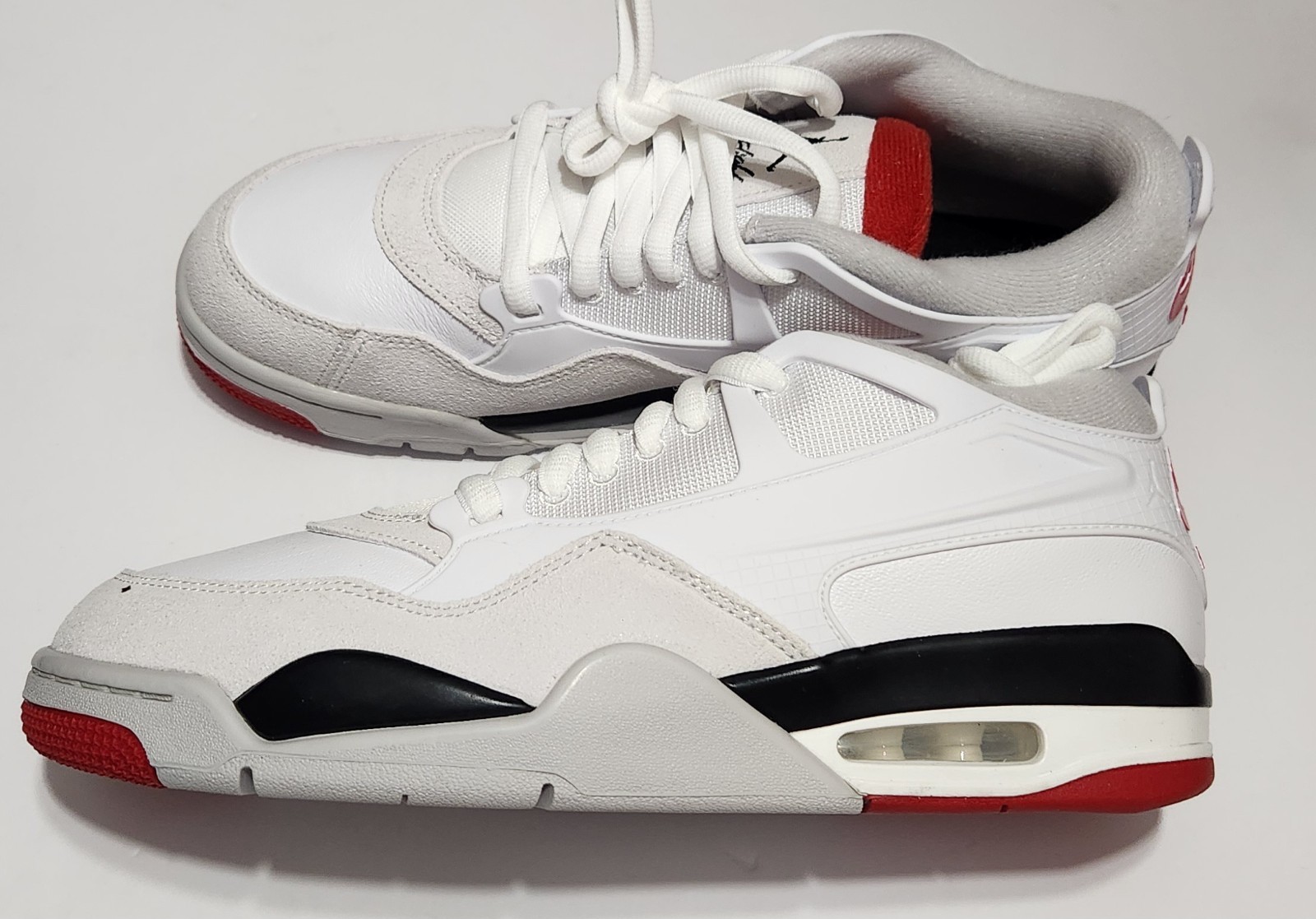 Nike Air Jordan 4 RM White Varsity Fire Red Black Mens Shoe Size 10.5 FQ7939 102