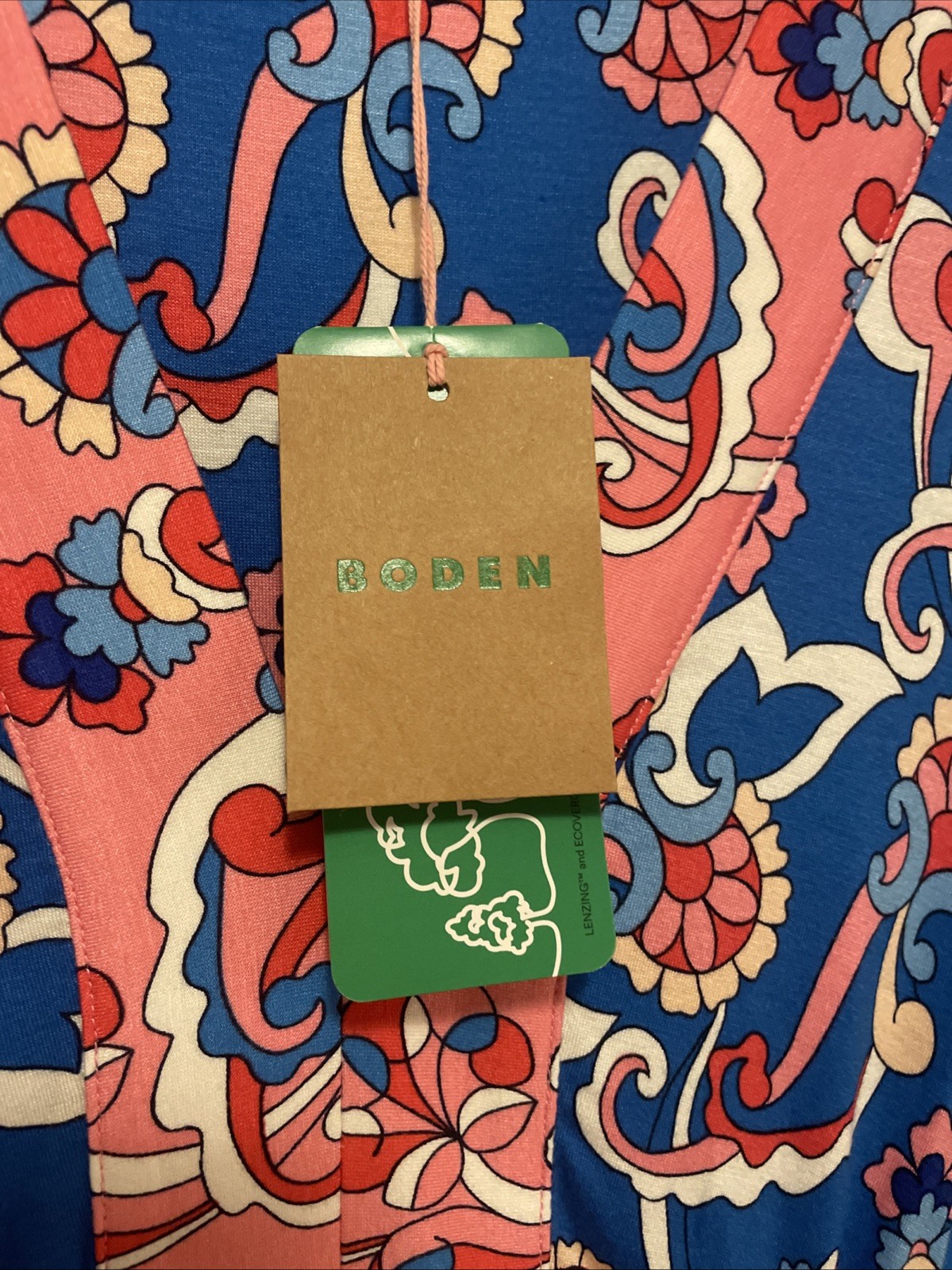 NWT NEW Boden Women’s Ellie Flutter Maxi Tea Dress Kingfisher Blue Size 12 Reg