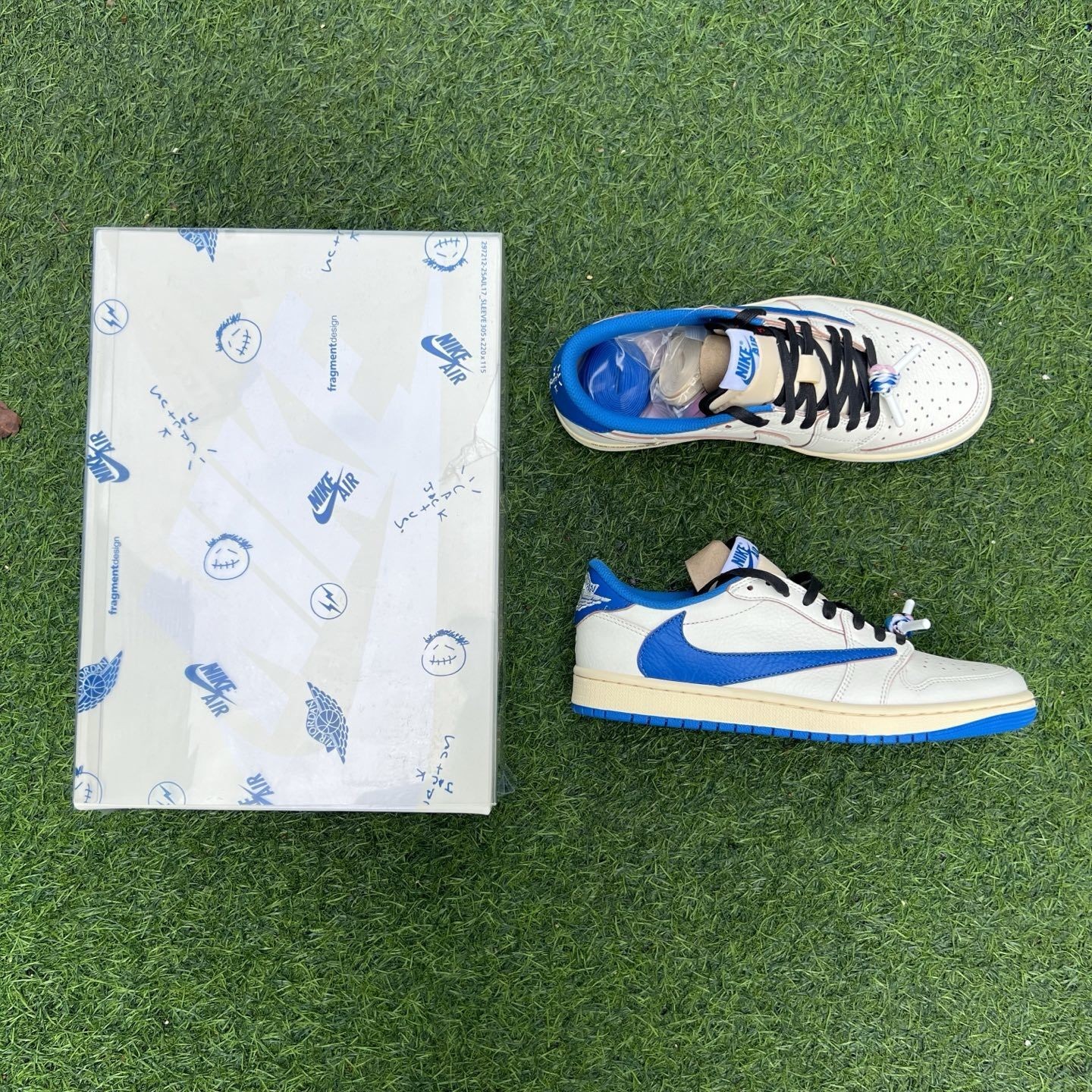 AJ 1 Retro Low OG SP T S Sail Military Blue DM7866-104 Men’s Shoe Sizes 4-14